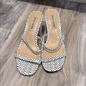 Steve Madden Black and White Women's Shoes